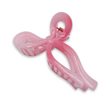 Load image into Gallery viewer, Large Bow - Pink - Claw Clip (parcel shipping only) - 3” x 4”