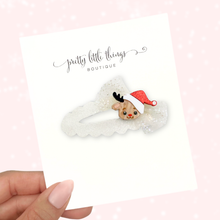 Load image into Gallery viewer, Santa Reindeer - Open Snap Clip