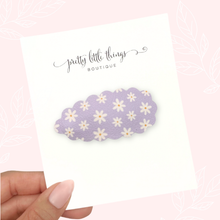 Load image into Gallery viewer, Purple Daisies - Snap Clip - 3 for $10