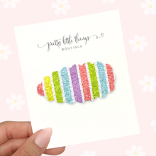 Load image into Gallery viewer, Colourful Stripes - Snap Clip - 3 for $10