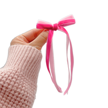 Load image into Gallery viewer, Pink Perfection - Ribbon Bow - Long Tailed