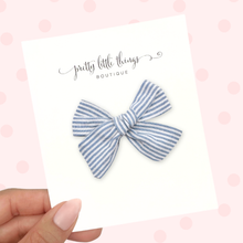 Load image into Gallery viewer, Blue and White Stripes - Mini Nola 3.25”