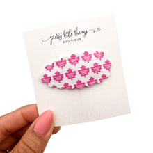 Load image into Gallery viewer, Maple Leafs Pink - Snap Clip - 3 for $10