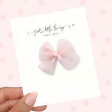 Load image into Gallery viewer, Pink Polka Dot Tulle - 2.5”