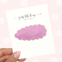 Load image into Gallery viewer, Mauve Fine Glitter - Snap Clip - 3 for $10