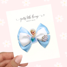 Load image into Gallery viewer, Ice Princess - Layered Silk Bow - 3.5”