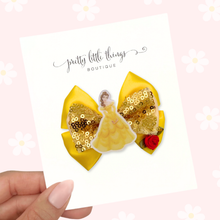 Load image into Gallery viewer, Rose Princess - Layered Silk Bow - 3.5”