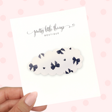 Load image into Gallery viewer, Little Black Bow - Snap Clip - 3 for $10