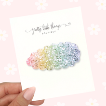Load image into Gallery viewer, Glitter Rainbow - Snap Clip - 3 for $10