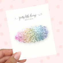 Load image into Gallery viewer, Rainbow Glitter - Snap Clip - 3 for $10