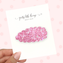 Load image into Gallery viewer, Dark Pink Glitter - Snap Clip - 3 for $10