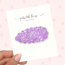 Load image into Gallery viewer, Purple Glitter - Snap Clip - 3 for $10