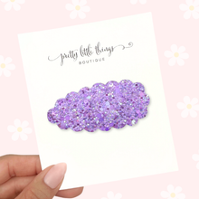Load image into Gallery viewer, Purple Glitter - Snap Clip - 3 for $10