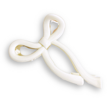 Load image into Gallery viewer, Large Bow - Cream - Claw Clip (parcel shipping only) - 2.5” x 4”