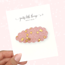 Load image into Gallery viewer, Star Pink Glitter - Snap Clip - 3 for $10