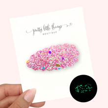 Load image into Gallery viewer, Glow In The Dark - Pink - Snap Clip (3 for $10)