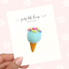 Load image into Gallery viewer, Ice Cream Pop - Blue - 3 cm Bar Clip
