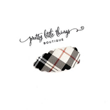 Load image into Gallery viewer, Beige Plaid - Snap Clip - 3 for $10