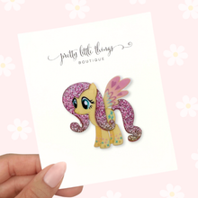 Load image into Gallery viewer, MLP w/ Glitter - Acrylic Clip (3 for $10)