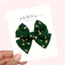 Load image into Gallery viewer, Green Christmas Tree - Nola Handtied Bow 3.75"