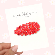 Load image into Gallery viewer, Coral Glitter - Snap Clip - 3 for $10