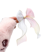 Load image into Gallery viewer, Gold Trim Ribbon Bow - Rainbow - Extra Large