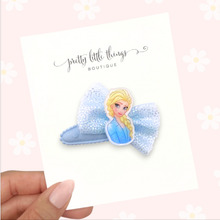 Load image into Gallery viewer, Ice Princess - Tulle Snap Clip