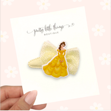 Load image into Gallery viewer, Rose Princess - Tulle Snap Clip