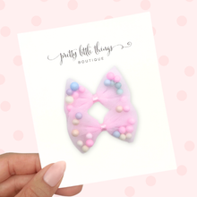 Load image into Gallery viewer, Pink Mini PomPom - Pigtails 2"