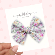 Load image into Gallery viewer, Spring Floral - Nola Handtied Bow 3.75”