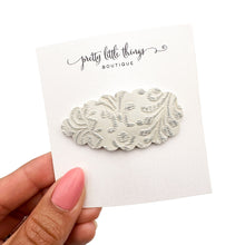 Load image into Gallery viewer, Light Grey Embossed - Snap Clip - 3 for $10