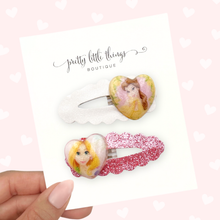 Load image into Gallery viewer, Princesses B&R - Open Snap Clip - Set of 2