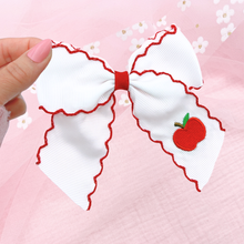 Load image into Gallery viewer, Red Apple - Ribbon Bow