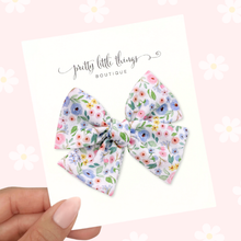 Load image into Gallery viewer, Spring Floral - Nola Handtied Bow 3.75”