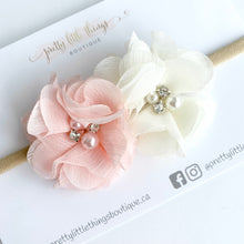 Load image into Gallery viewer, Chiffon Floral (clip or headband) - Double