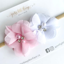 Load image into Gallery viewer, Chiffon Floral (clip or headband) - Double