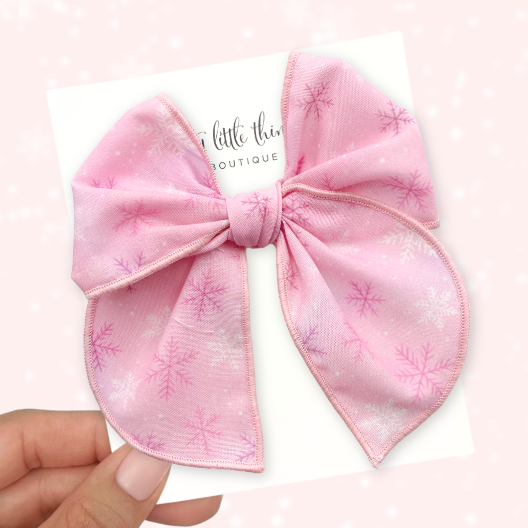 Pink Snowflake - Fable Bow - 4.5