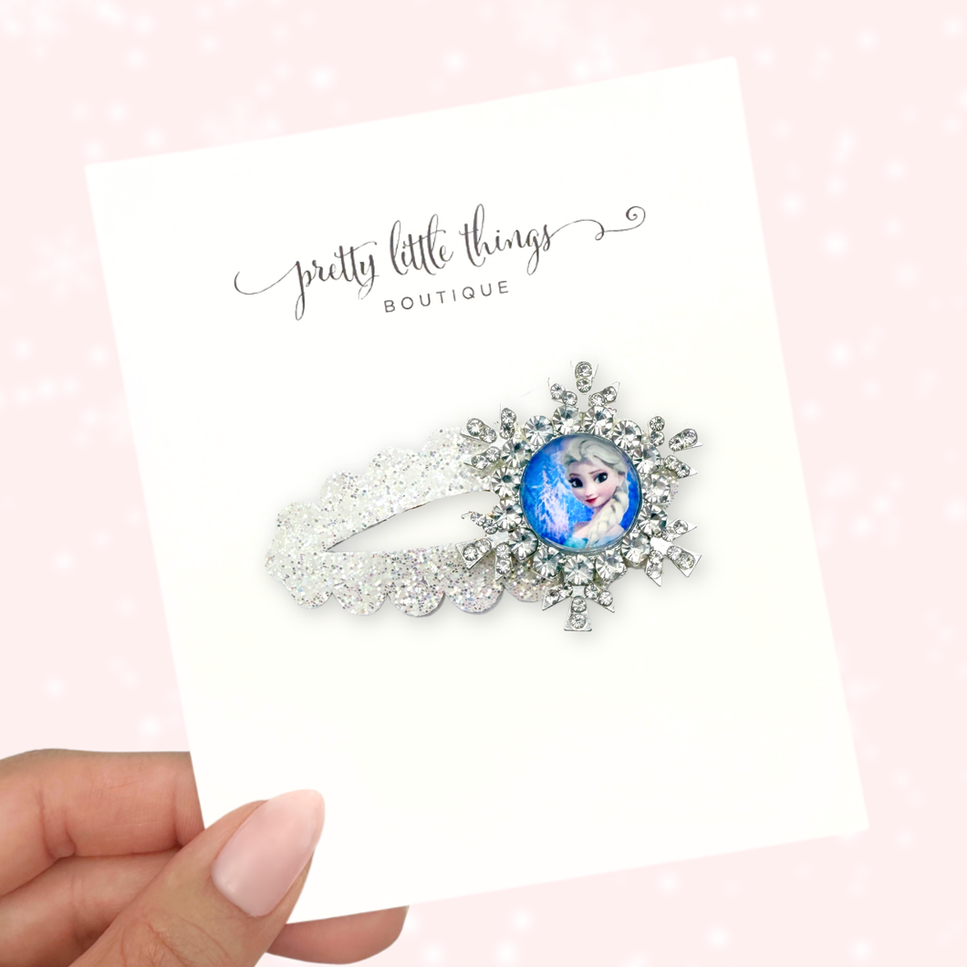 Ice Princess - Blue - Open Snap Clip