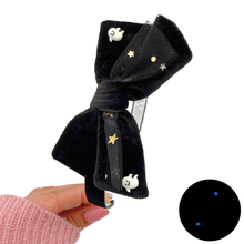 Load image into Gallery viewer, Black Velvet Ghosts - Isla Headband
