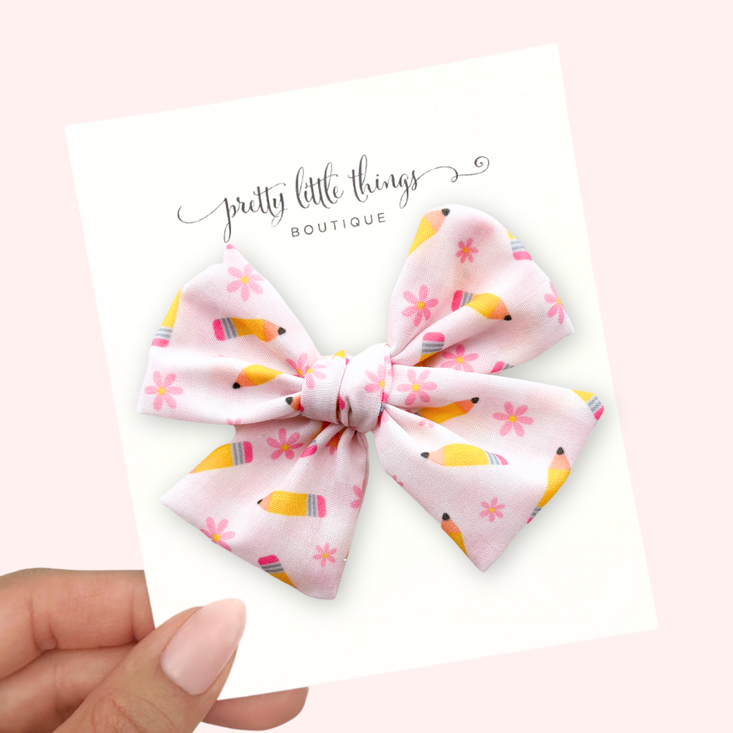 Pink Pencils - Nola Handtied Bow 3.75”