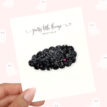 Load image into Gallery viewer, Black/Pink Glitter - Snap Clip - 3 for $10
