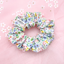 Load image into Gallery viewer, Spring Floral - Scrunchie (Child) - 3 for $30

