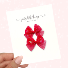 Load image into Gallery viewer, Red Tulle - Pigtails
