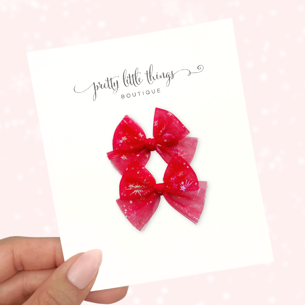 Red Tulle - Pigtails