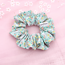 Load image into Gallery viewer, Floral Bunnies - Scrunchie (Child) - 3 for $30
