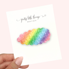 Load image into Gallery viewer, Rainbow Glitter - Snap Clip - 3 for $10
