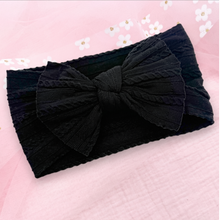 Load image into Gallery viewer, Penelope Stretch Headwrap - Black
