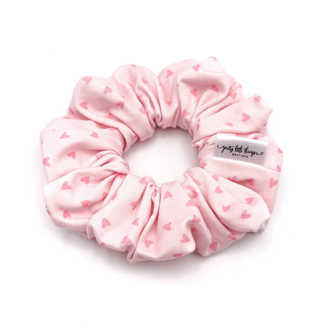 Pink on Pink Hearts - Scrunchie (Adult) - 3 for $30