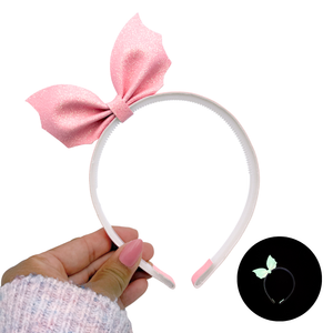 Bat Headband - Pink - Glow in the Dark