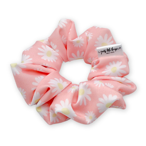 Daisies on Pink - Waterproof Scrunchie (Adult) - 3 for $30